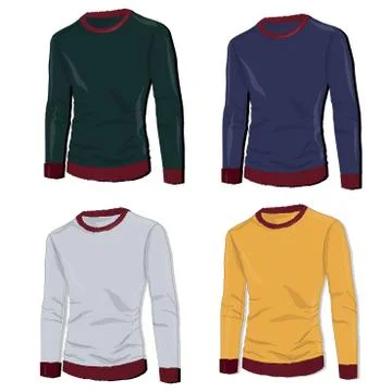 Warm clothes collection. vector. Stock Illustration