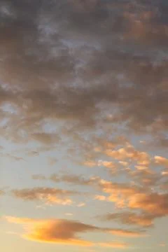 Warm Cloudscape at Sunset Фото