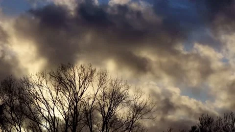 Warm cloudy sky timelapse Stock Footage 173604457