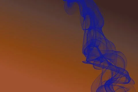 Warm Cocoa Flow Gradient with Blue Geometric Shape Stock Illustration