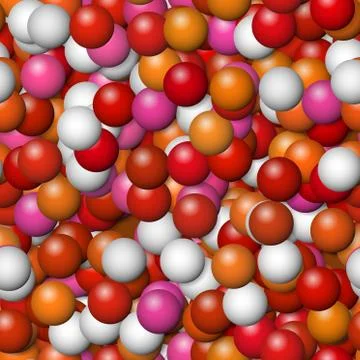 Warm color balls background Stock Illustration