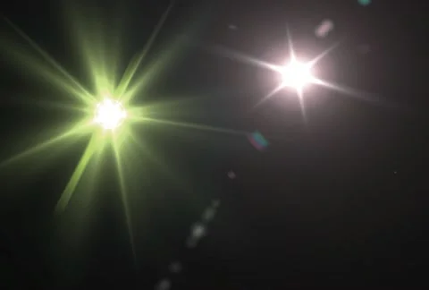 Warm color camera lens flash flare ntsc Stock Footage
