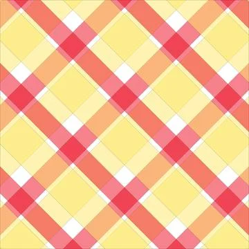 Warm Color Plaid Seamless Pattern Background イラスト素材