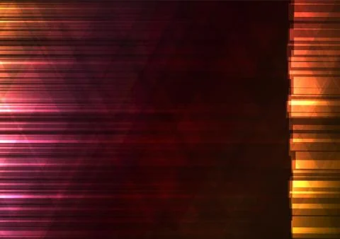 Warm color triangle and square bar abstract background Stock Illustration