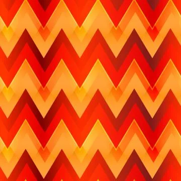 Warm color zigzag seamless pattern Stock Illustration