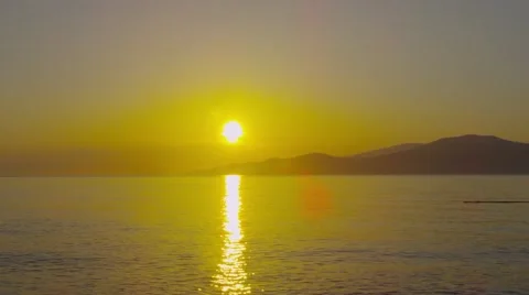 Warm Colored Sunset Time Lapse Stock Footage 50915494