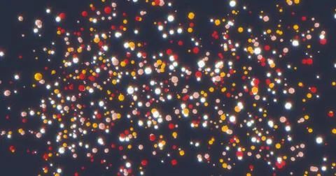 Warm colorful low poly explosion holiday design element. Glowing and sparklin Stock Illustration