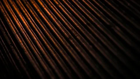 Warm Copper Metallic Glowing Diagonal Metal Texture Background Stock Photos