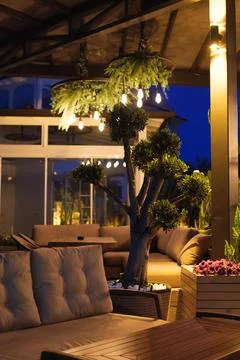 A Warm Corner of the Cafe Foto stock