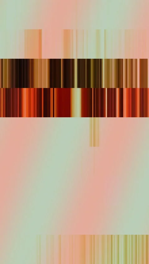 Warm Corruption signal blocks Vertical abstract background glitch loop Stock Footage 336298650