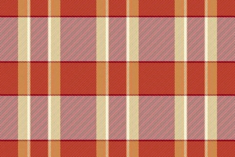 Warm, cozy fabric pattern. Rustic texture in shades of red, orange, and beige Illustrazione stock