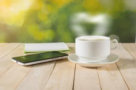 Warm cup of coffee. Stock Photos