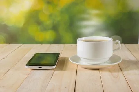Warm cup of coffee. Stock Photos