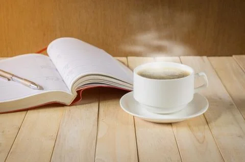 Warm cup of coffee. Stock Photos