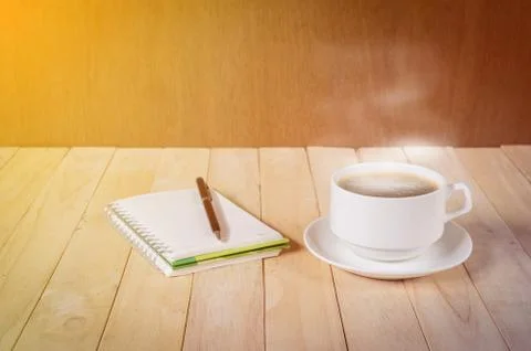Warm cup of coffee. Stock Photos