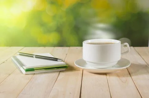 Warm cup of coffee. Stock Photos