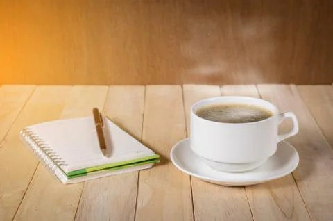 Warm cup of coffee. Stock Photos