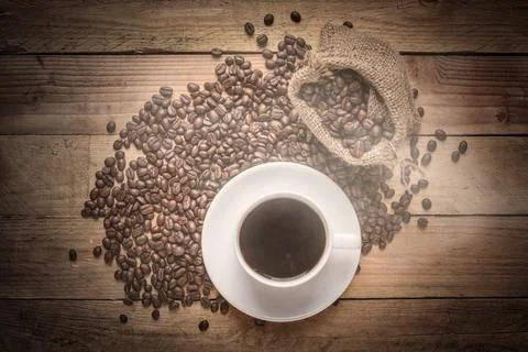Warm cup of coffee Stock Photos