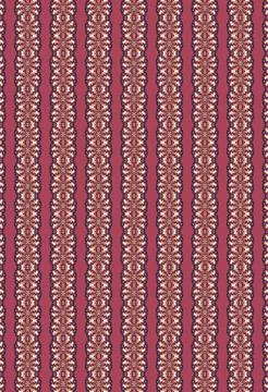 Warm dark cherry palette repeating geometric background in custard, oxblood, mah Stock Illustration