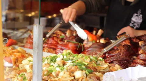 Warm Delicious Meal Stock Footage 33061516
