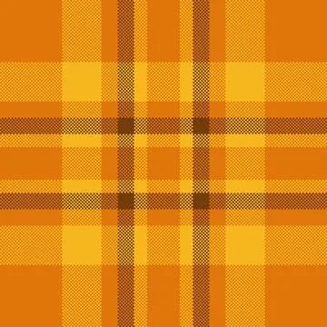 Warm, detailed plaid pattern in shades of orange. A versatile texture for aut Illustrazione stock