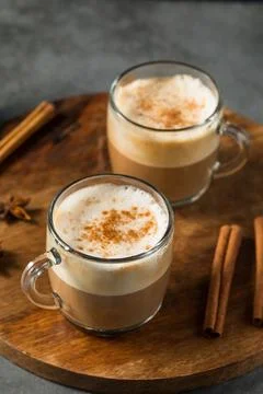 Warm Dirty Chai Latte Stock Photos