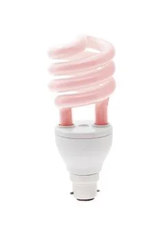 Warm energy saving light bulb Stock Photos