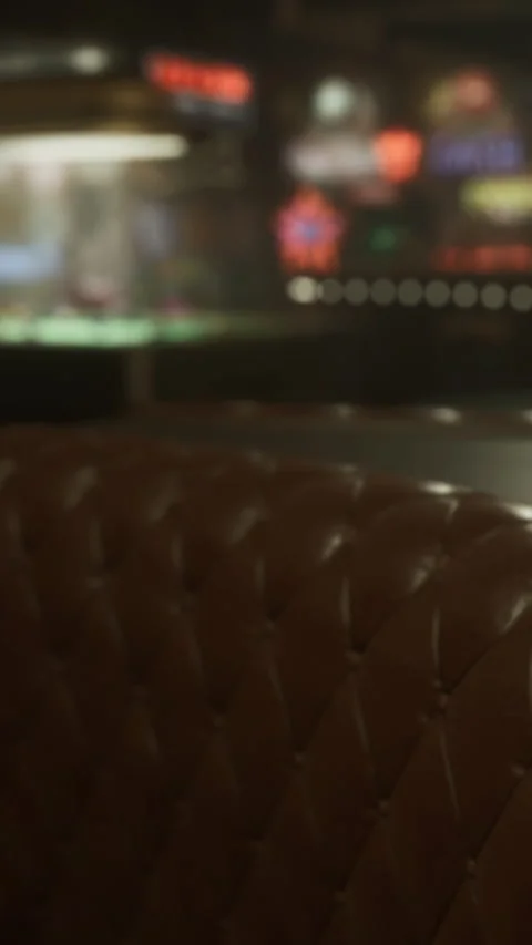 Warm evening at a cozy diner filled with soft lights and delightful sounds Stock Footage 331367629