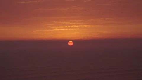 Warm Evening Light Over Open Water Video stock 311332044