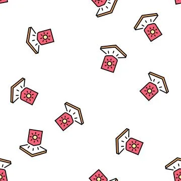 Warm fabrics properties vector seamless pattern Illustrazione stock