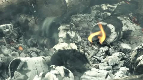 Warm fireplace Stock Footage 12334528