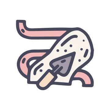 Warm floor installation color vector doodle simple icon Ilustración de archivo