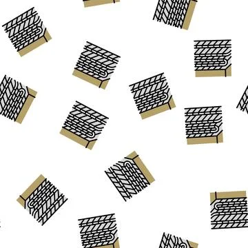 Warm floor vector seamless pattern Stockillustratie