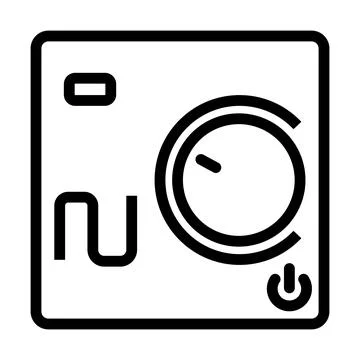 Warm Floor Wall Unit Icon Stock Illustration
