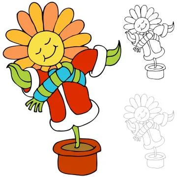 Warm flower Stock Illustration