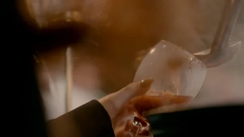 Warm fruit compote in the buffet Video stock 221018835