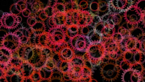 Warm Gears1 Video stock 171592256