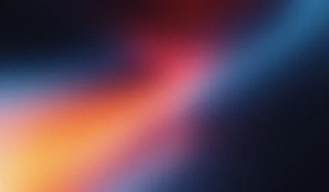 Warm glow blends into cool tones. Smooth gradient transitions across dark b.. Illustrazione stock