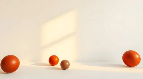 Warm Glow on Geometric Forms Stock Photos