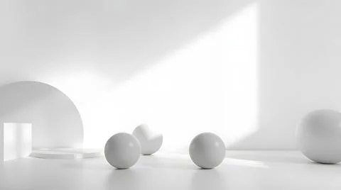 Warm Glow on Geometric Forms Stock Photos