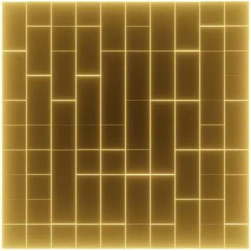 Warm glow grid cubes Stock Illustration