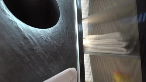 Warm Glow Refinement: Bathroom Wall Lighting Stock Footage 308355025