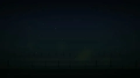 Warm Glowing Fireflies Drifting in Dark Forest Night Stock Footage 328357299