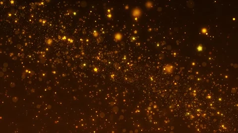 Warm gold celebration stars visual glittering particle stream, soft glowing dots 動画素材 340567341