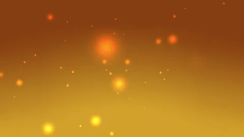 Warm Golden Bokeh Light Background with Floating Glowing Particles Video stock 302413665