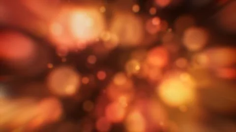 Warm Golden Bokeh Light Background with Glowing Soft Particles Stock Illustration