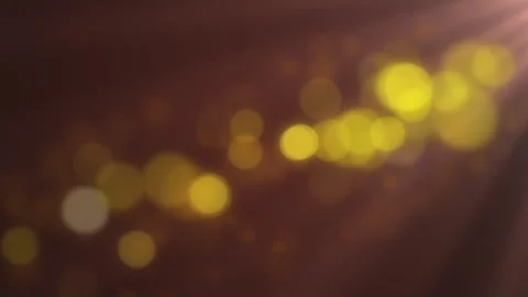 Warm Golden Bokeh Light Rays Background Stock Footage 331628082