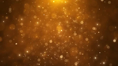 Warm golden bokeh particle background soft glowing orbs, floating dots, rich amb Stock Footage 340414630