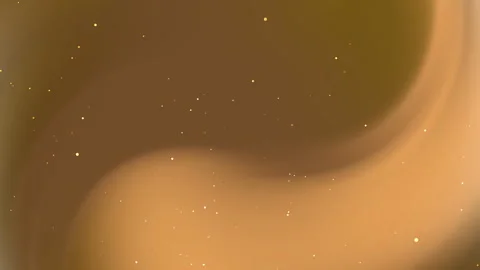 Warm golden brown abstract background with shimmering particles and flowing.. Stock Footage 333832607