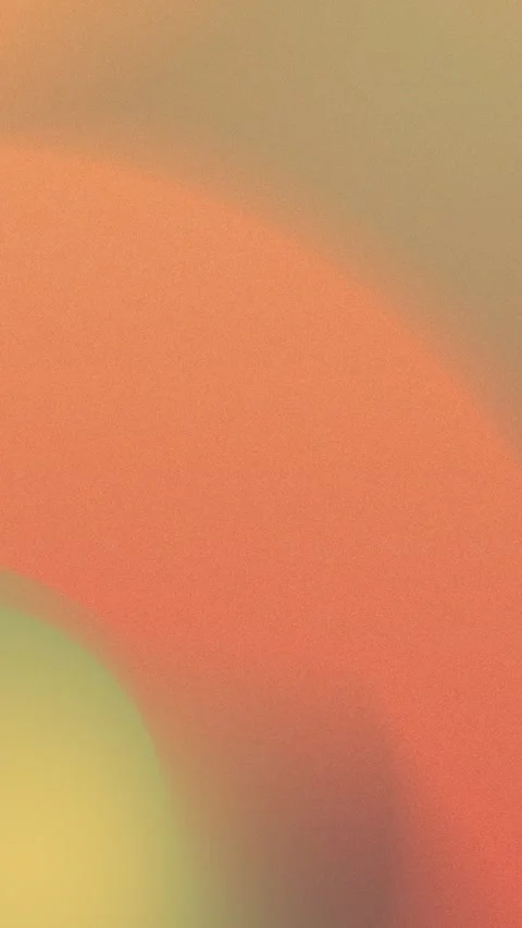 Warm gradient backdrop with orange, yellow, and beige tones. Curved shapes Stock Footage 305344893